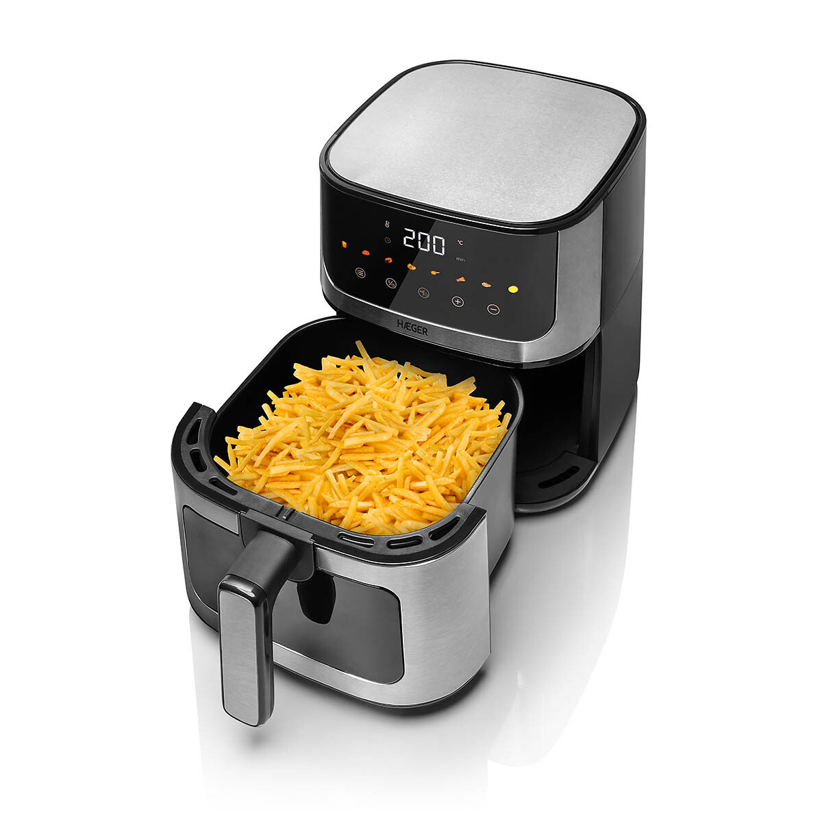 Fritadeira sem óleo Magic Window, HAEGER inox, HAEGER