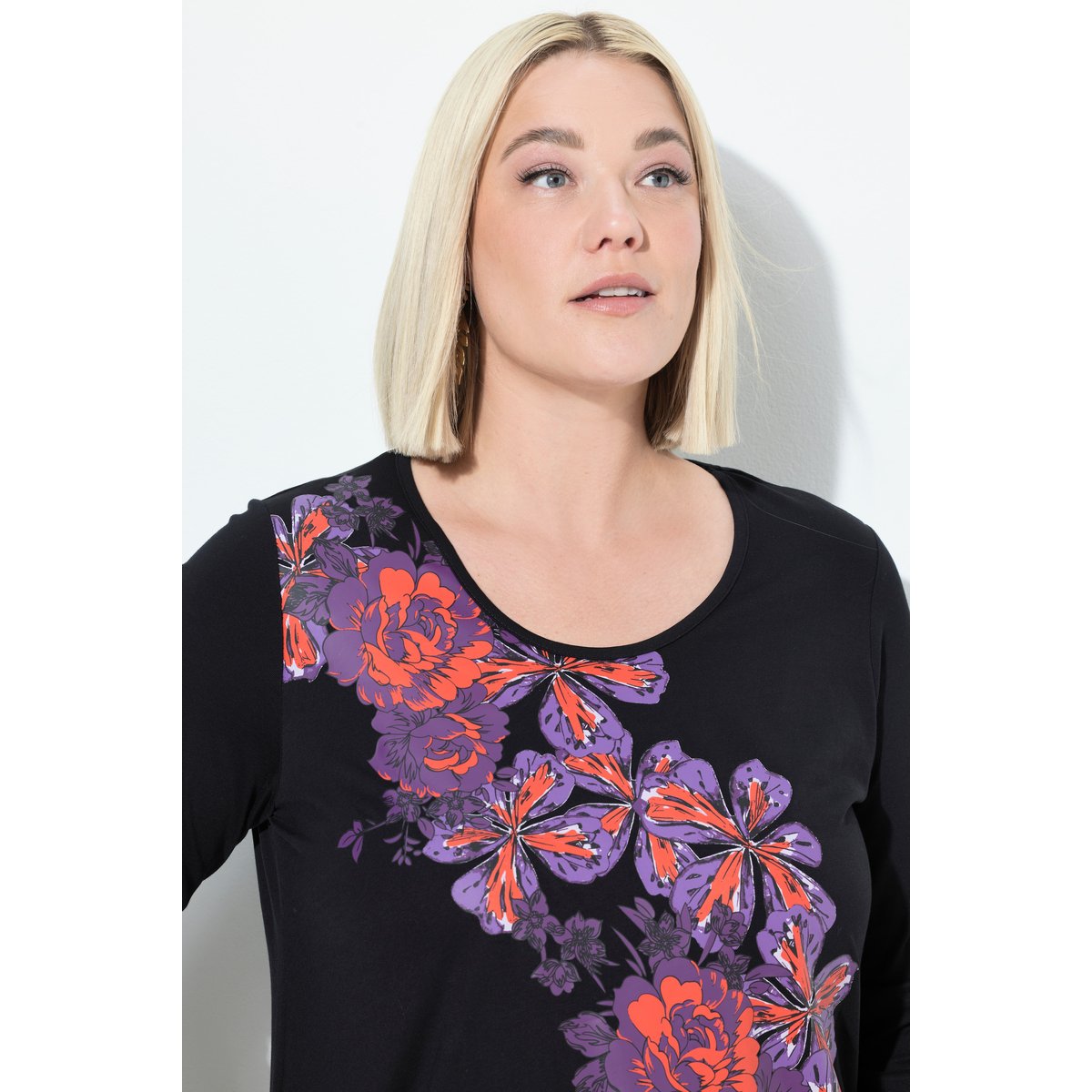 Robe en jersey noir, ULLA POPKEN