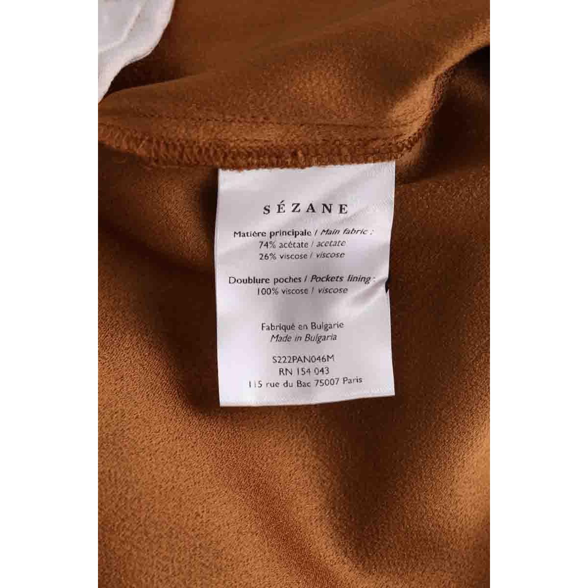 Pantalon large - Très Bon État marron, SEZANE