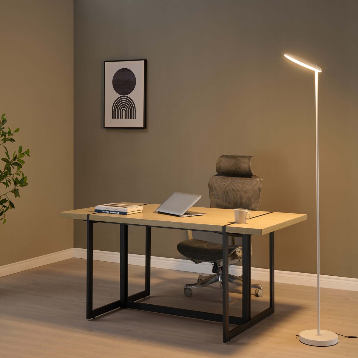 Lampadaire blanc avec variateur - KALENA blanc, KOSILUM