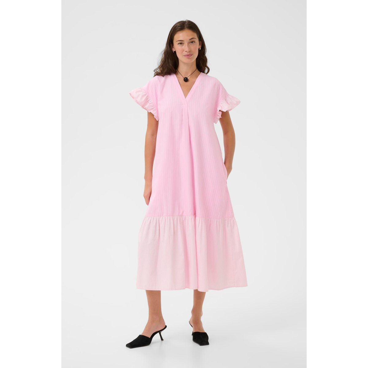 Robe rose pink stripe mix, CULTURE