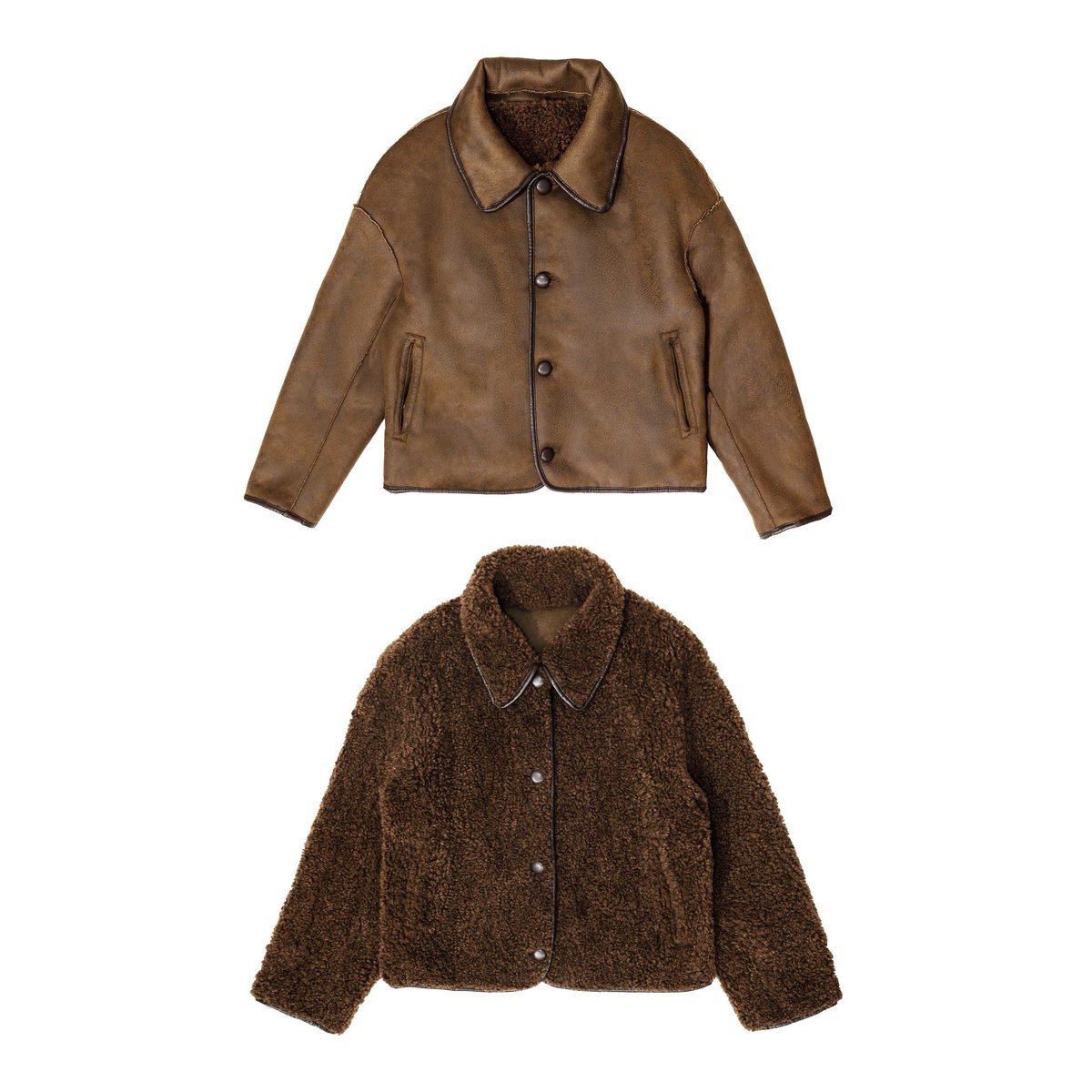 MANTEAU uni NATH 16-marron, LA PETITE ETOILE