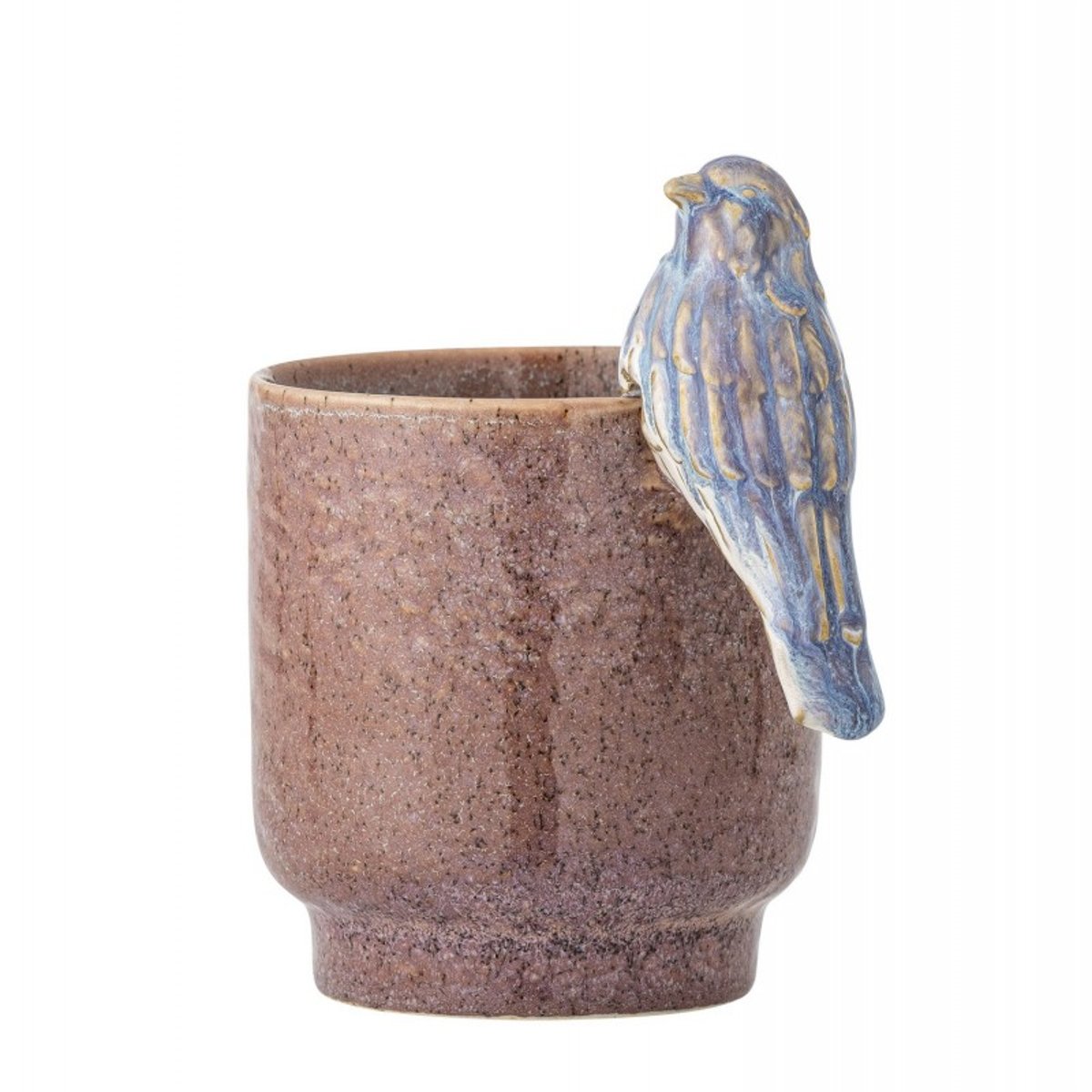 Cache-pot céramique oiseau  LARKY rose, BLOOMINGVILLE