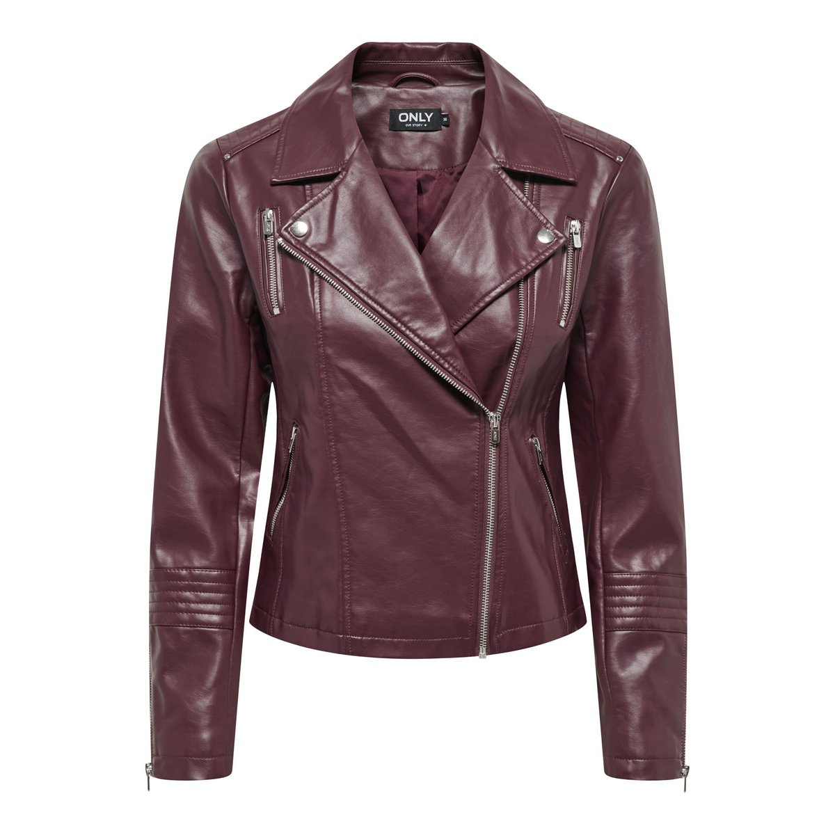 Blouson Court Fermeture Zippée decadent chocolate, ONLY