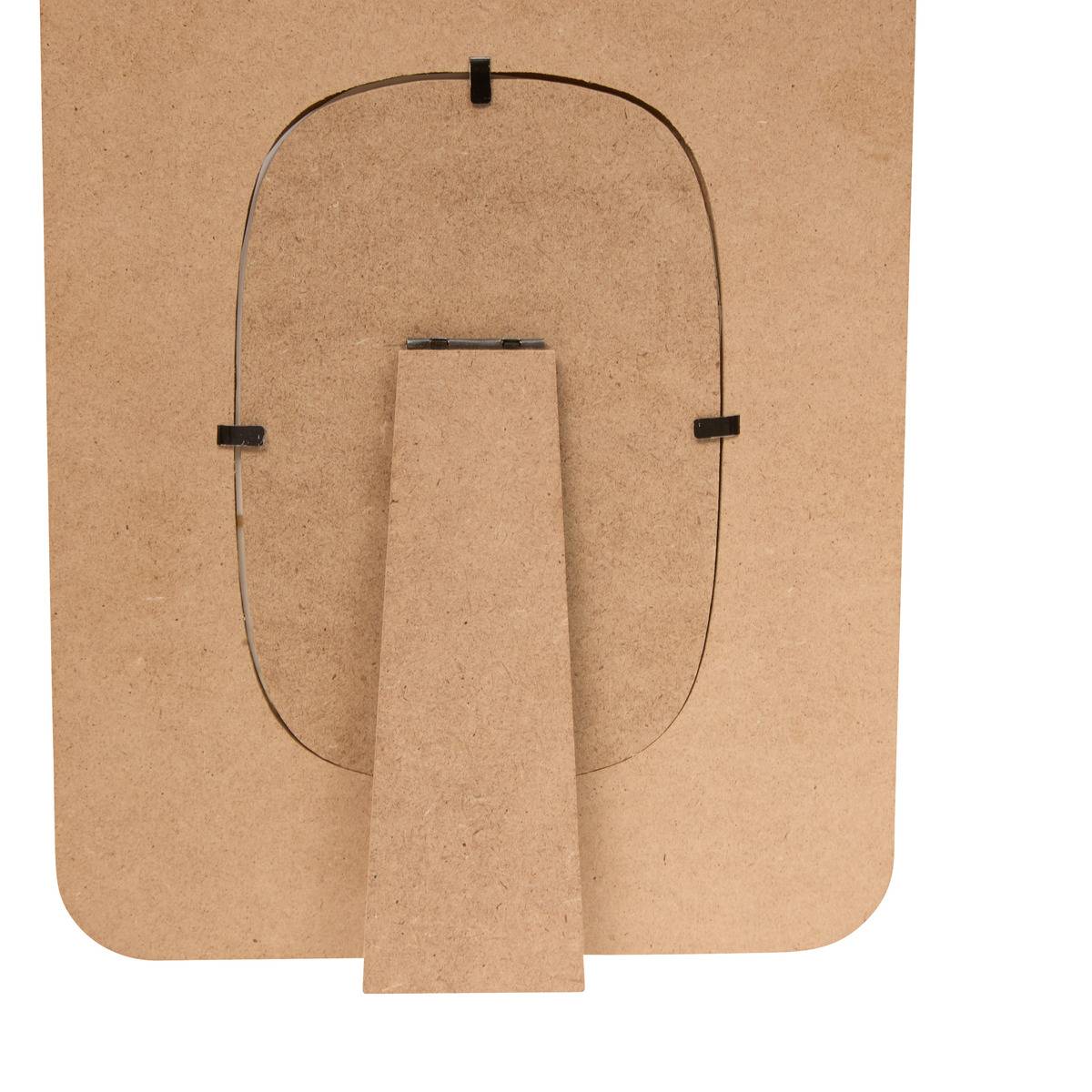 Cadre photo à poser en jute et rotin SIEN marron caramel, ATMOSPHERA