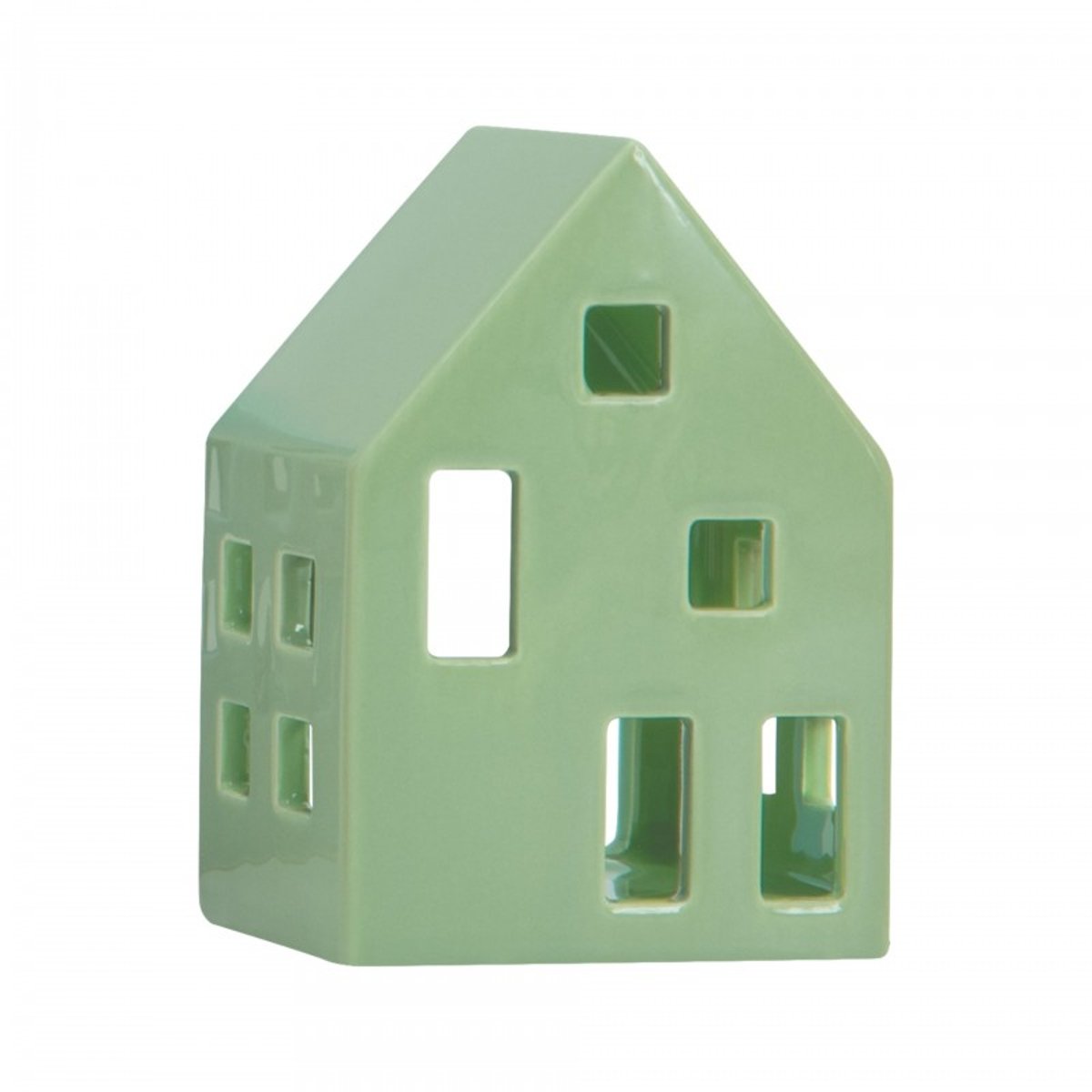 Maison porcelaine photophore design Sage vert jade, REMEMBER