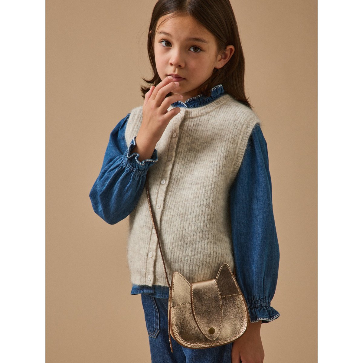 Sac besace écureuil dore, CYRILLUS