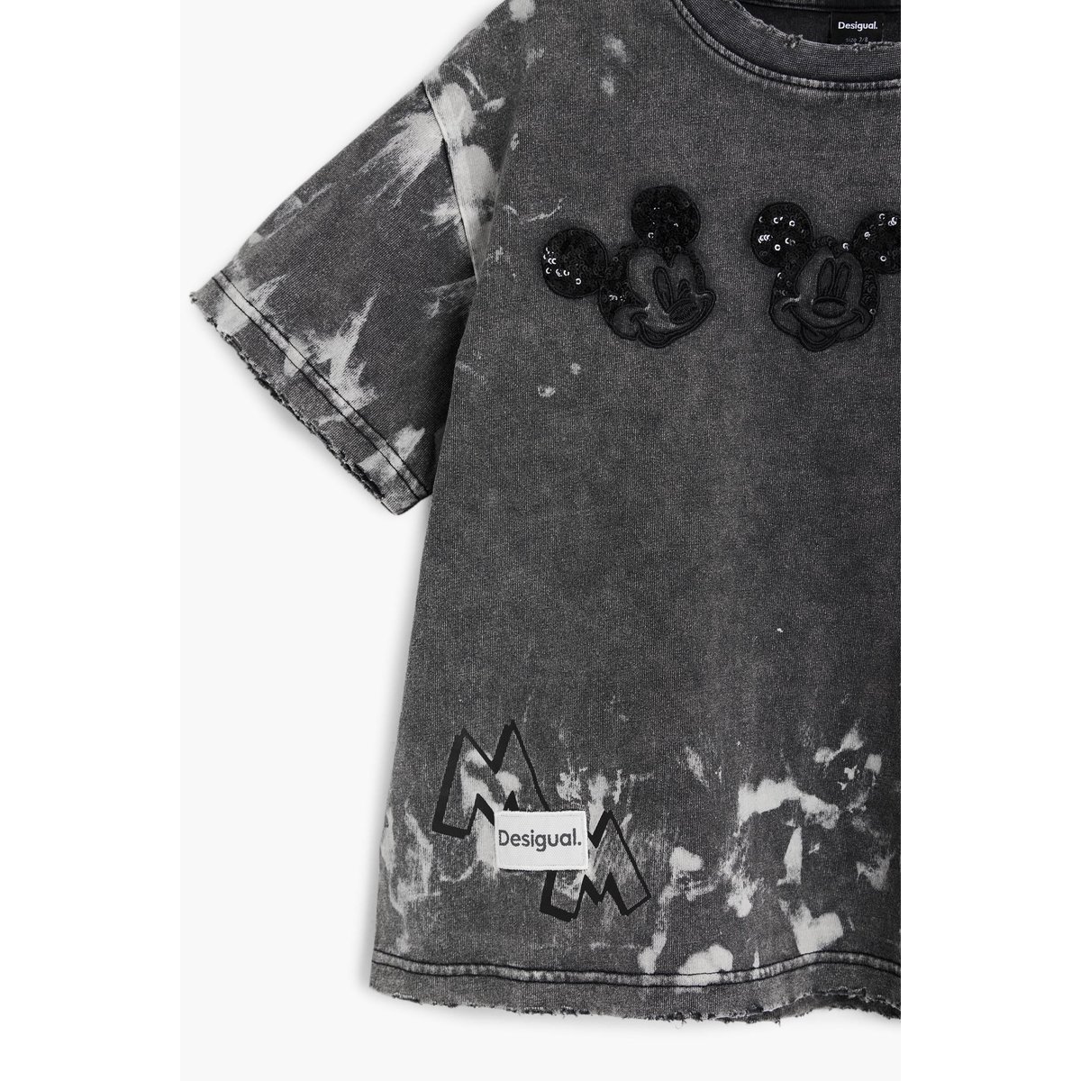 T-shirt tie-dye Mickey™ noir, DESIGUAL