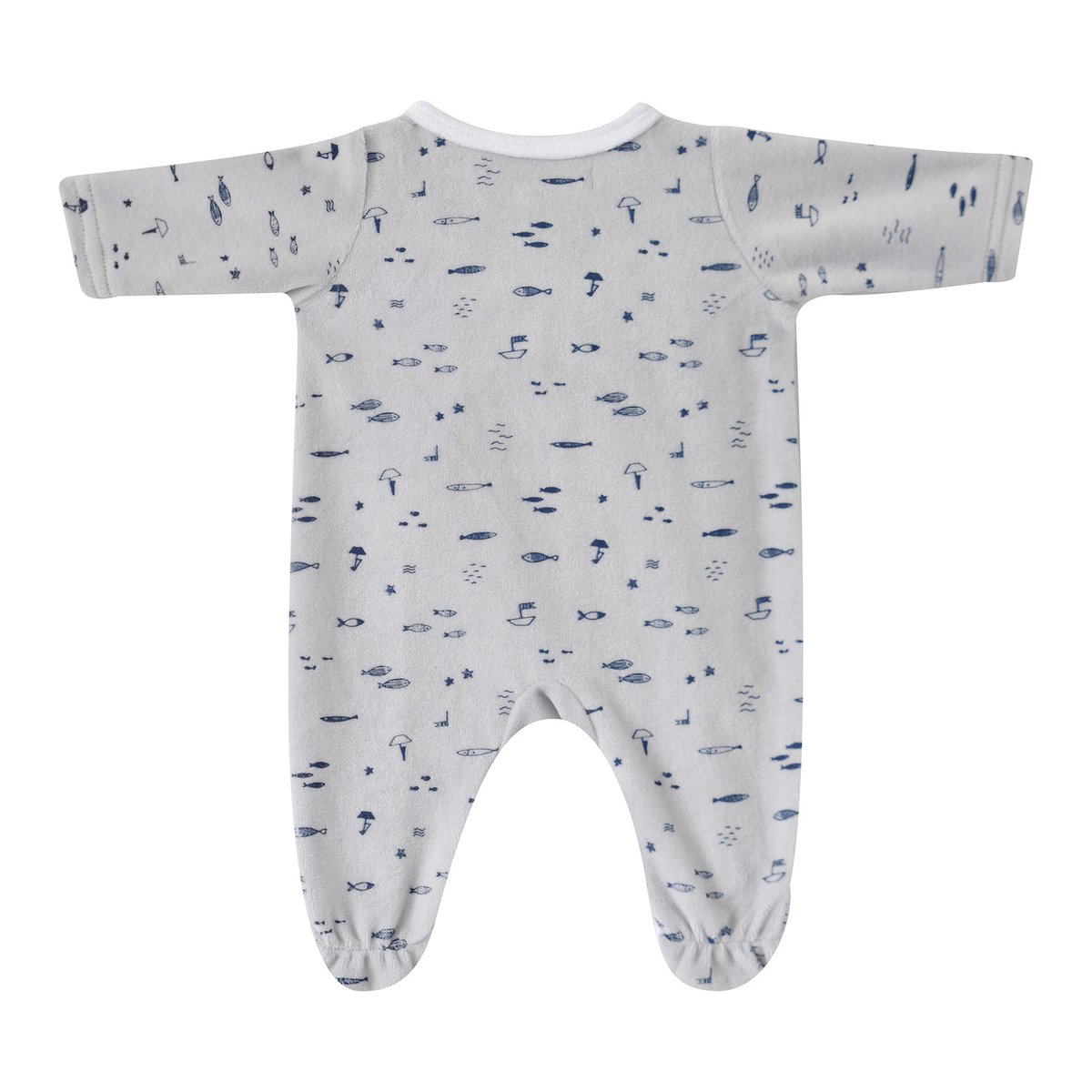 Trousseau de naissance gris eustazio bleu, SUCRE D'ORGE