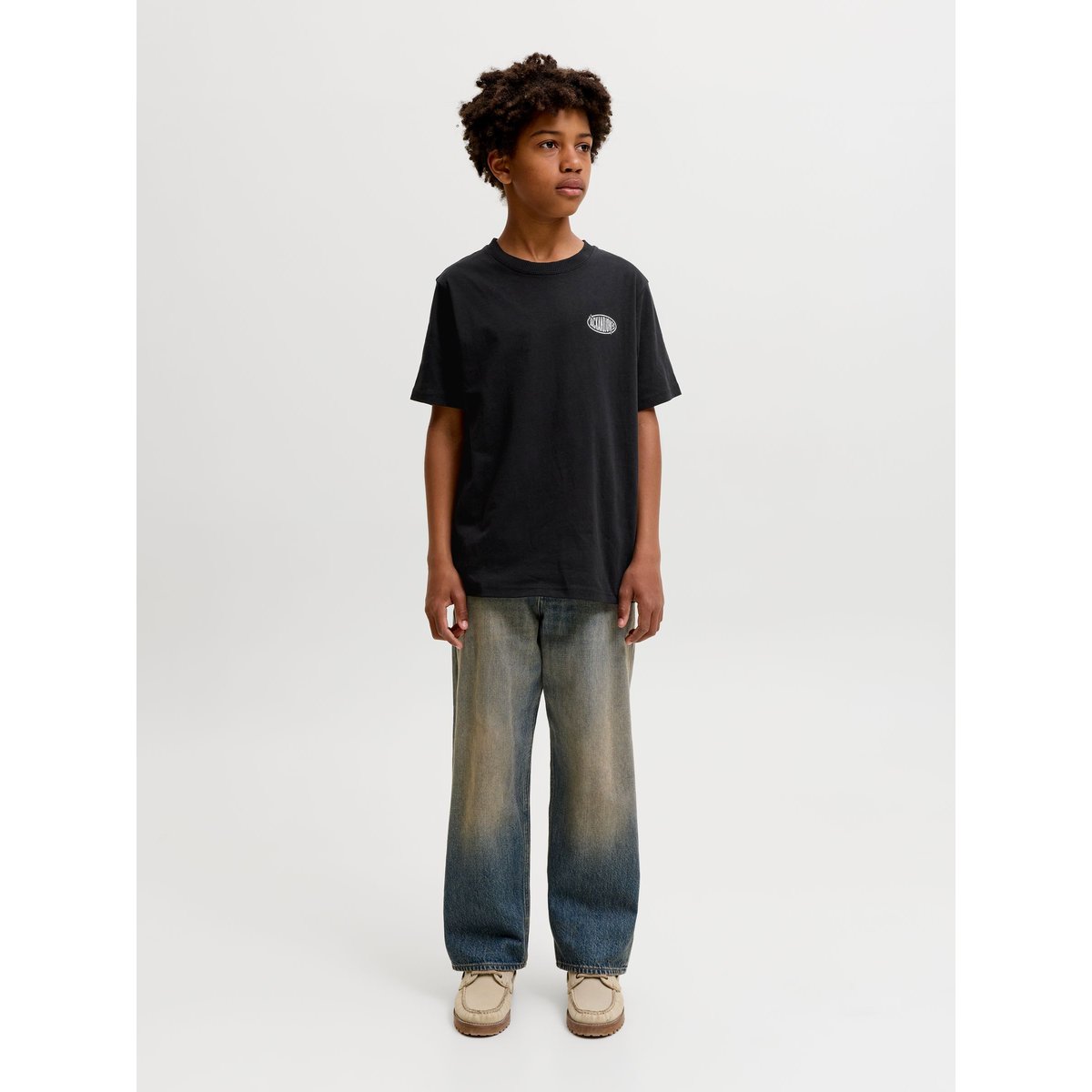 T-Shirt black 1, JACK & JONES JUNIOR