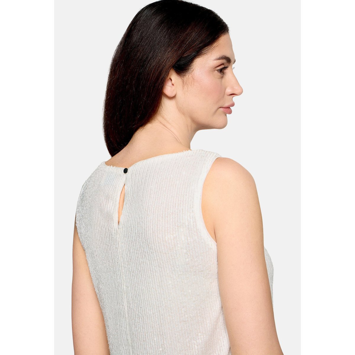 Top à paillettes au look scintillant blanc, VERA MONT