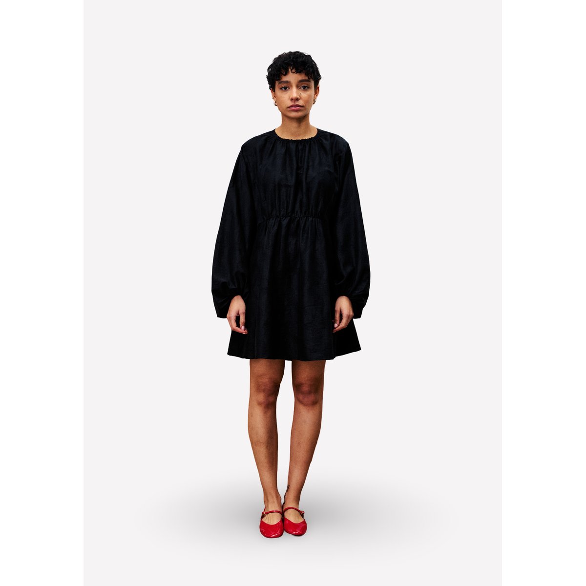 Robe OEILLET noir, FRNCH