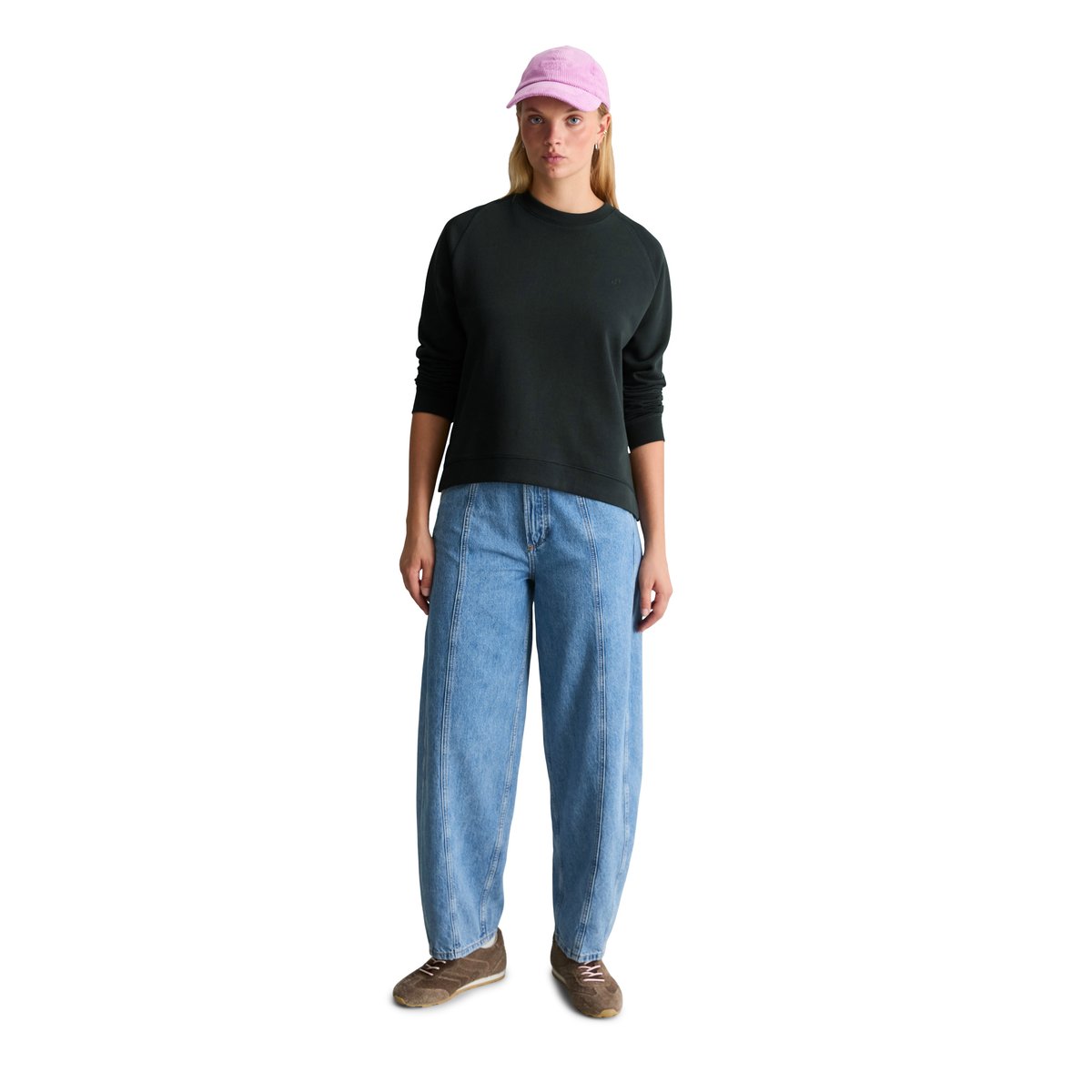 Sweat-shirt ample en coton biologique noir, MARC O’POLO DENIM