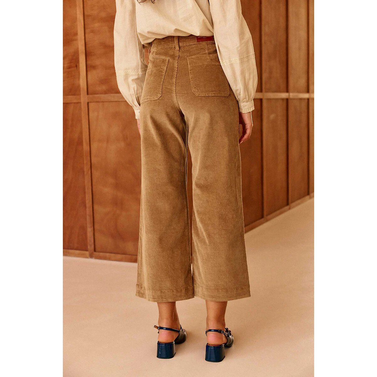 Bootcut-Velours-Hose, ATLANTA beige, LA PETITE ETOILE