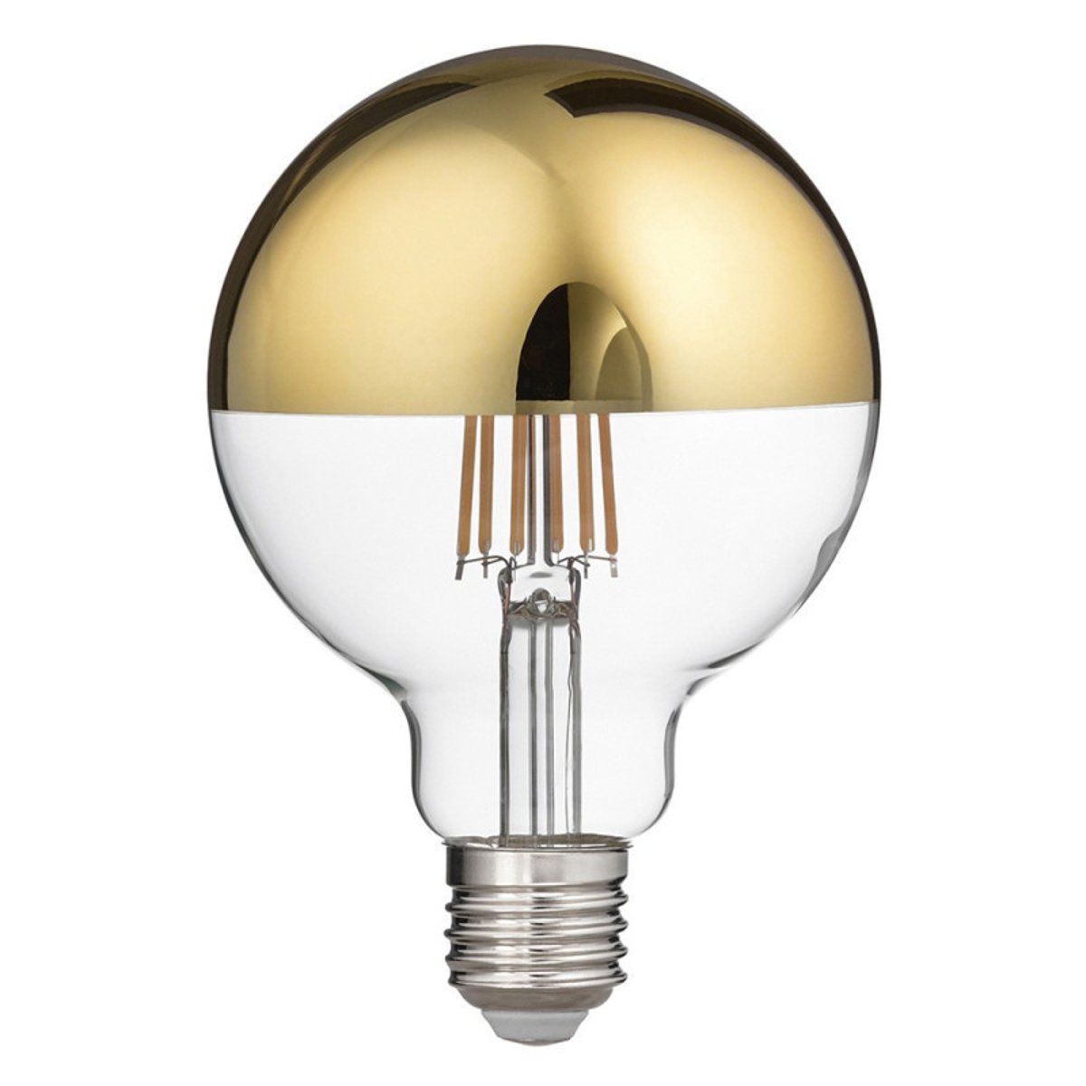 Ampoule Led E27 Doré 12w D.9.5 Cm Blanc Chaud or, MILLUMINE