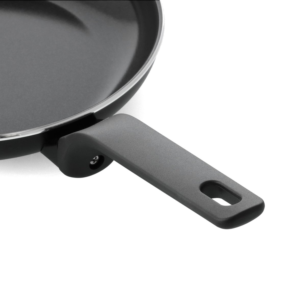 Set de 2 poêles 24 et 28 cm aluminium revêtement céramique-Essence noir, GREENPAN