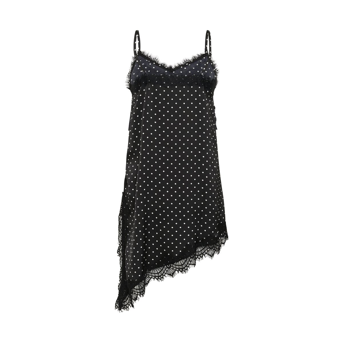 Blouse sans manches noir black w. white dot, KAFFE