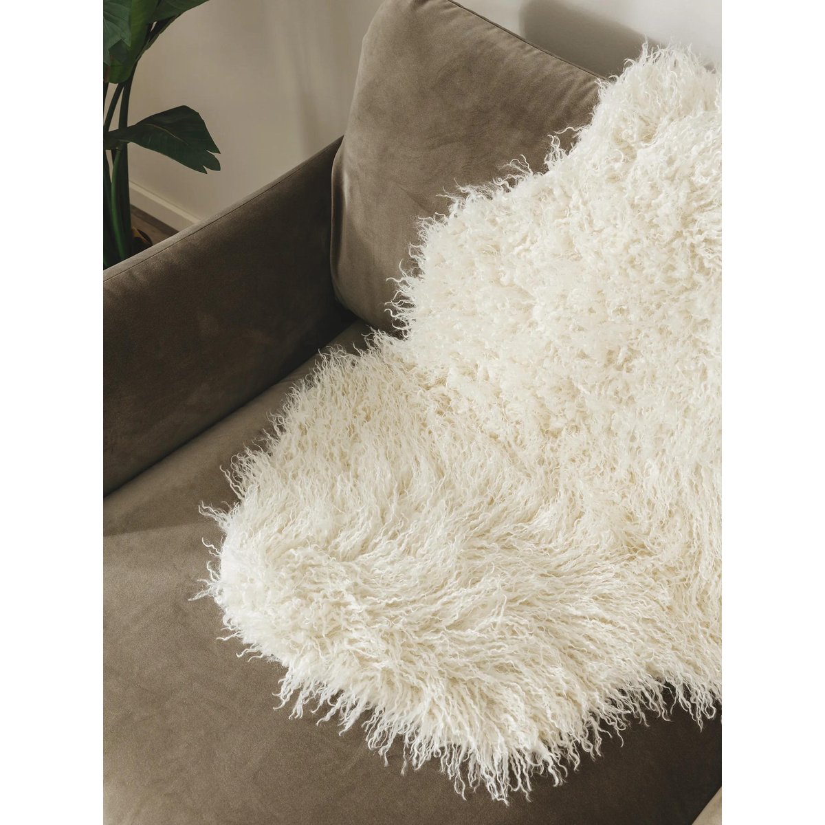 Tapis imitation fourrure OSCAR crème, BENUTA 