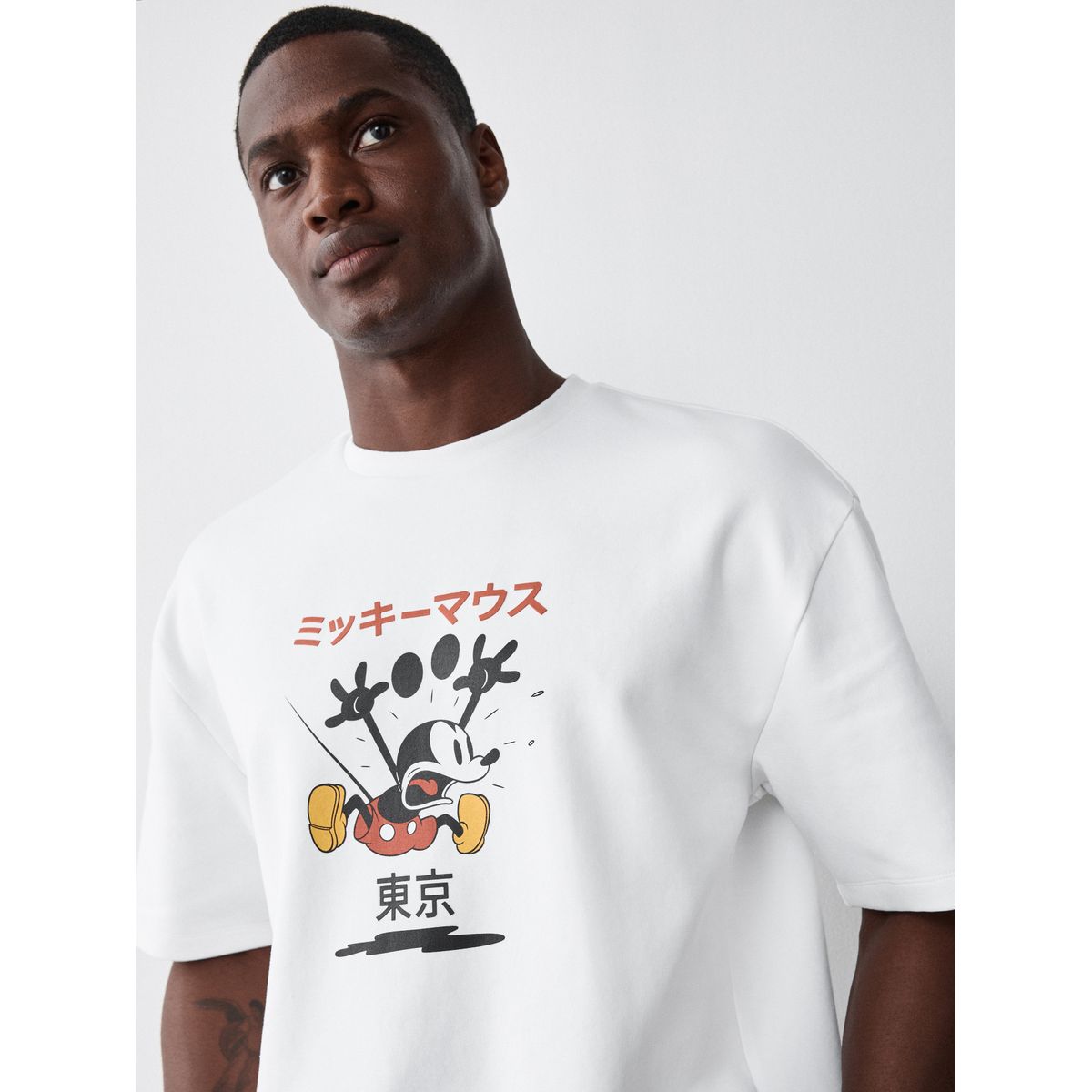 T-shirt décontracté disney mickey mouse blanc, NEXT