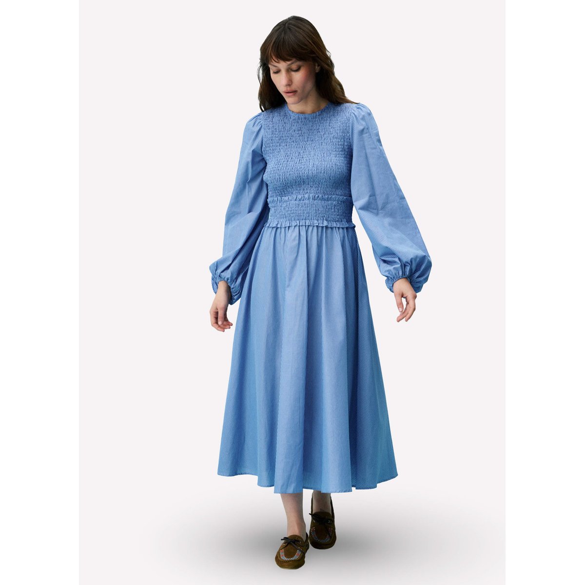 Robe en coton AMARYLLIS bleu clair, FRNCH