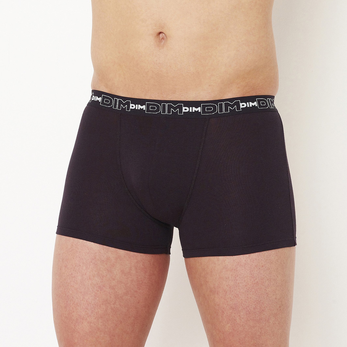 Lote de 3 boxers, Coton Stretch preto + preto + preto, DIM
