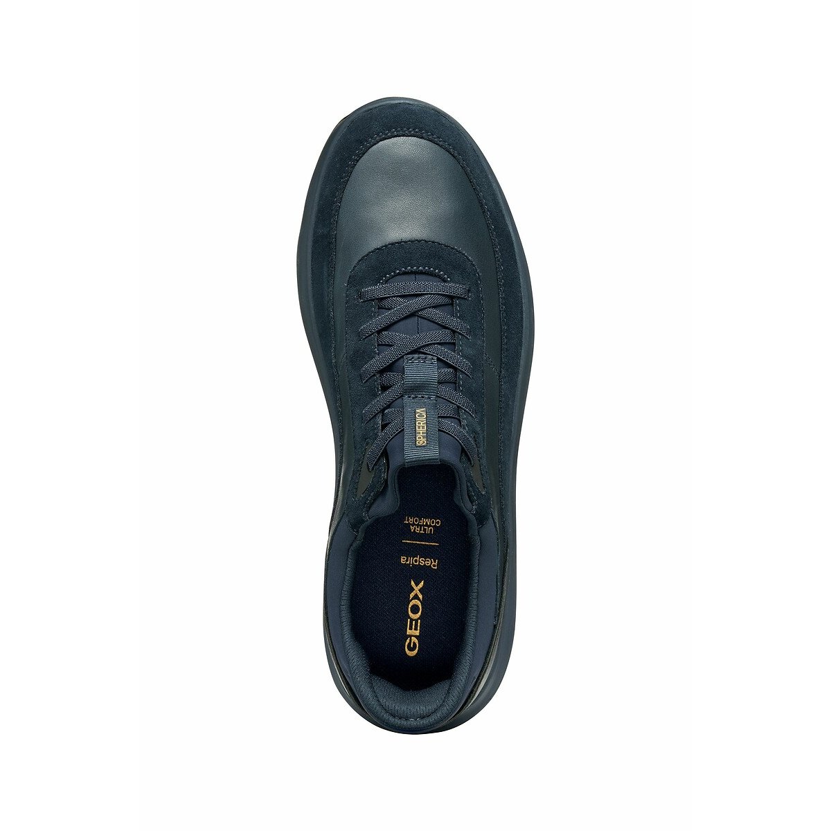Baskets respirantes Spherica Plus, Fast-in bleu marine, GEOX
