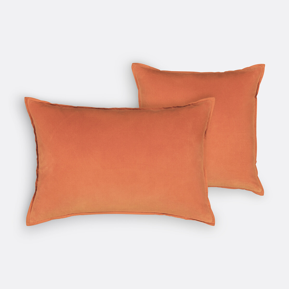 Funda de cojín de terciopelo liso, Alette naranja, LA REDOUTE INTERIEURS