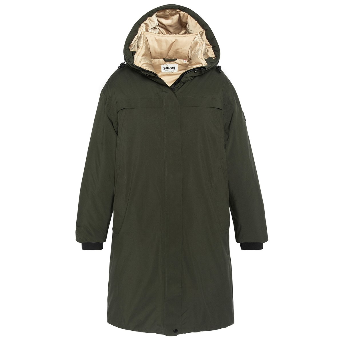 Parka à capuche outdoor kaki, SCHOTT