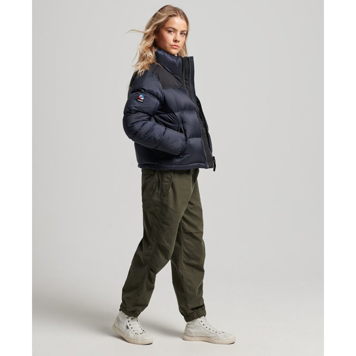 Doudoune Sportstyle Code bleu marine éclipse, SUPERDRY