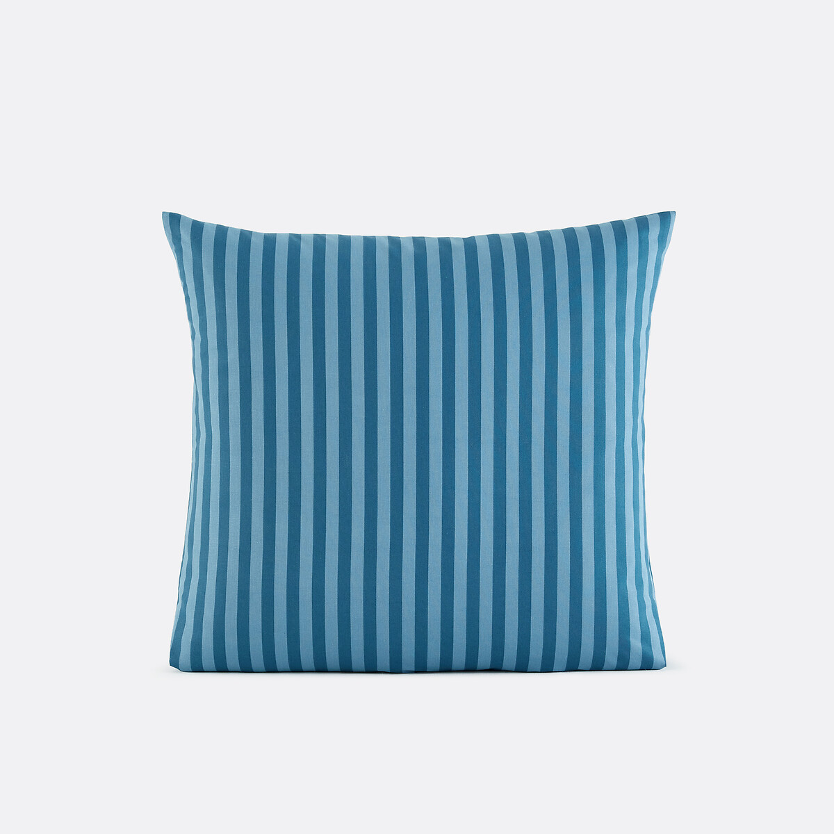Conjunto para cama infantil, 50% algodón reciclado, funda de almohada cuadrada, SACHA BLEU rayas azules, LA REDOUTE INTERIEURS