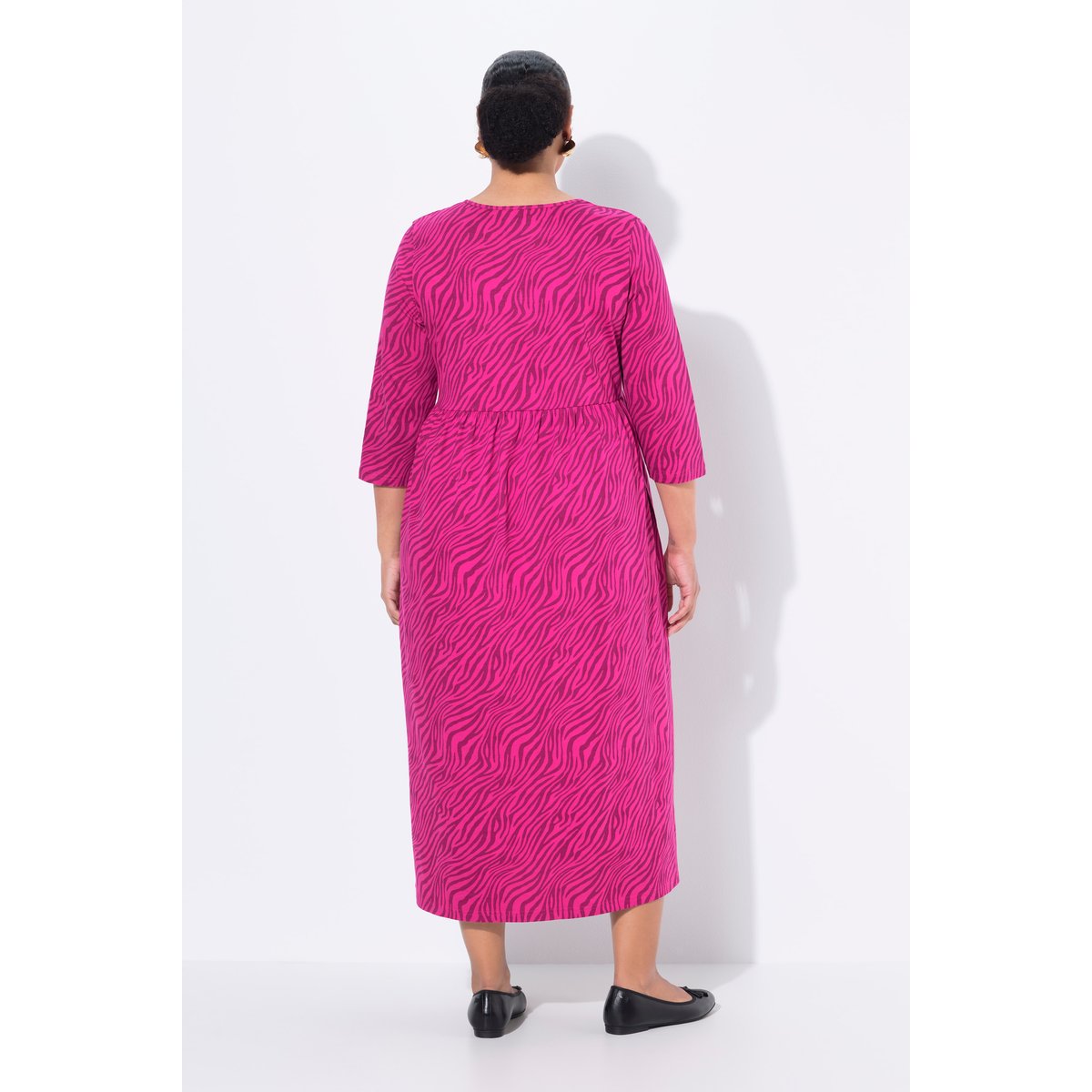 Robe maxi en jersey rouge magnolia, ULLA POPKEN