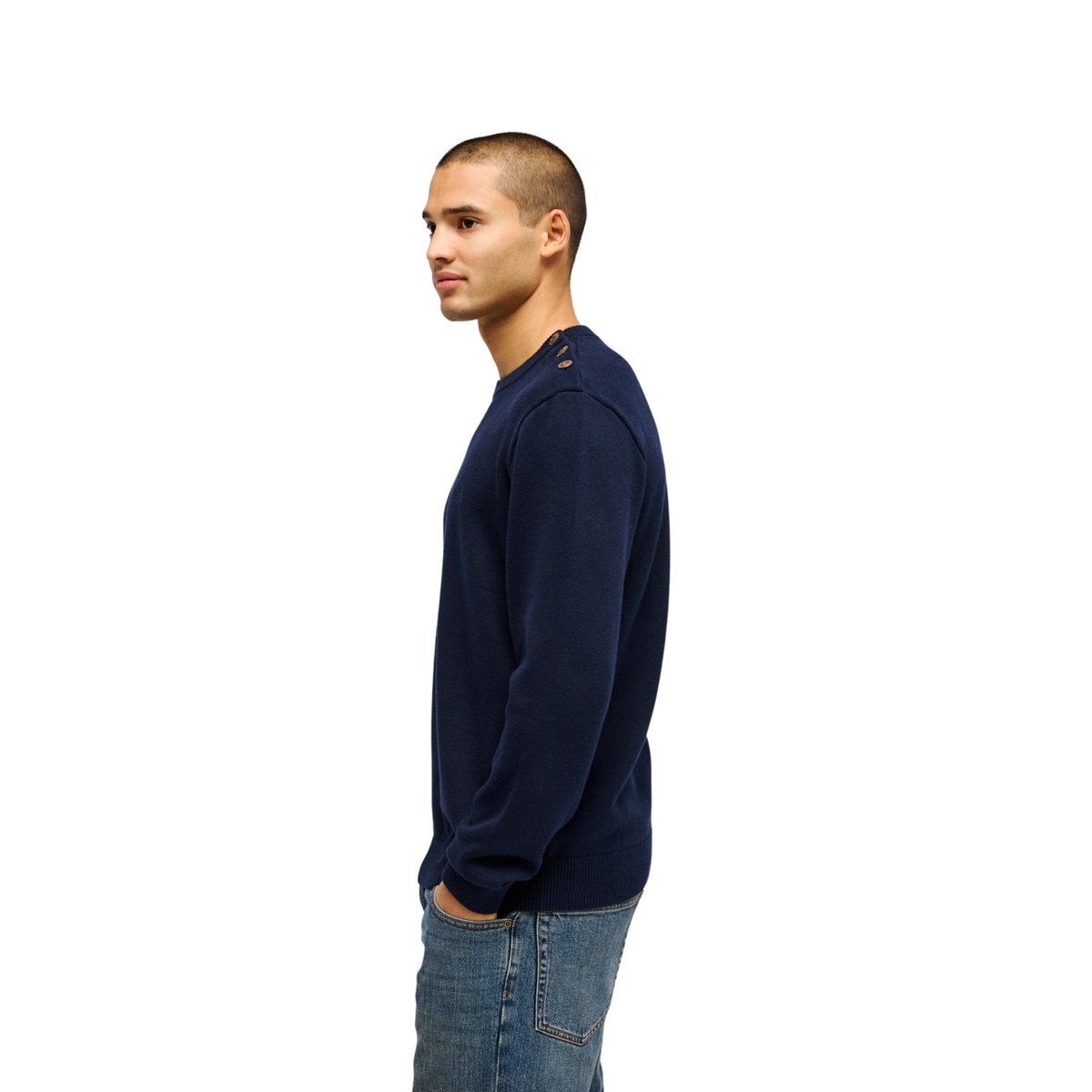 Pull MARIN SALT WATER bleu dark navy, QUIKSILVER