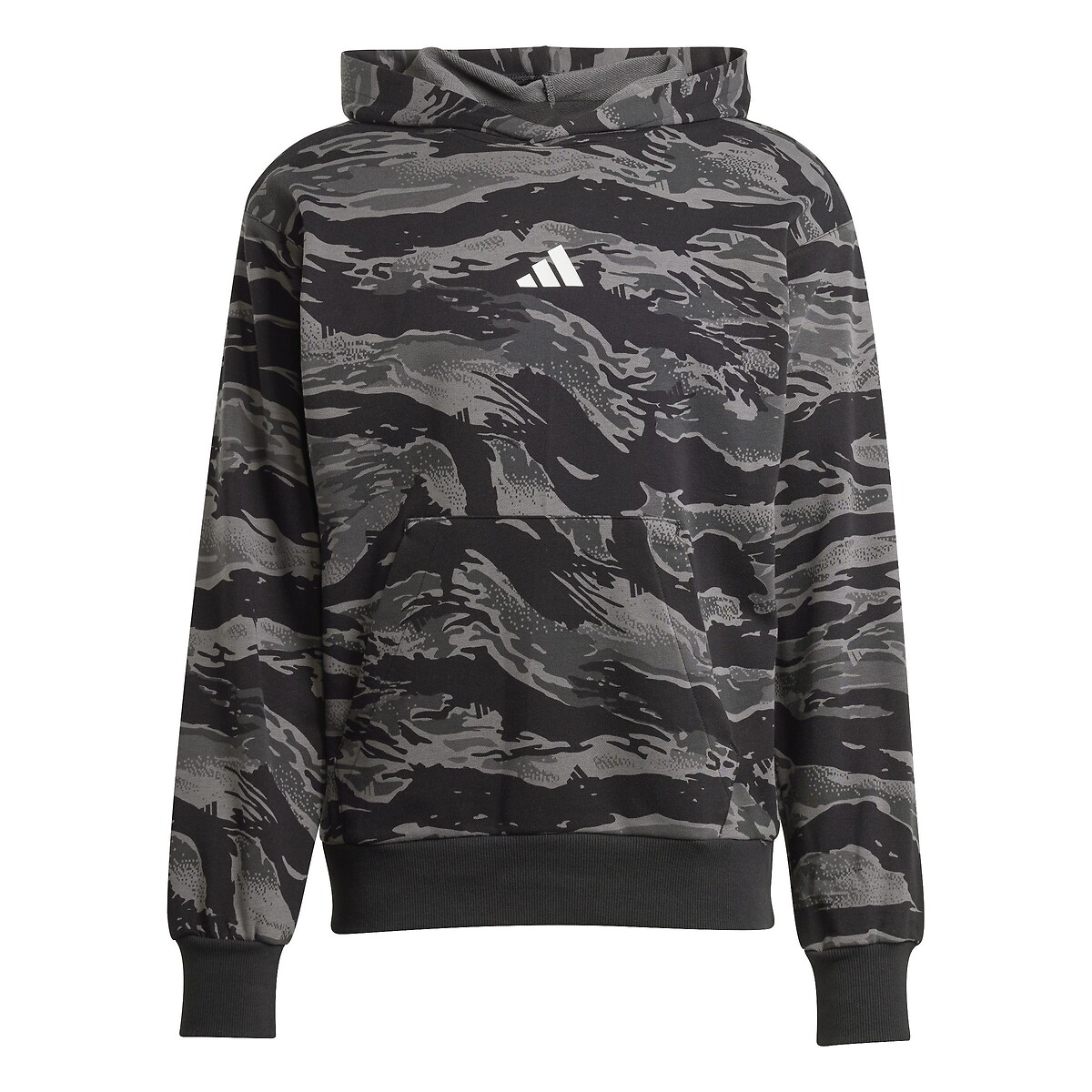 Sweat à capuche Essentiel Camo camouflage noir, ADIDAS SPORTSWEAR