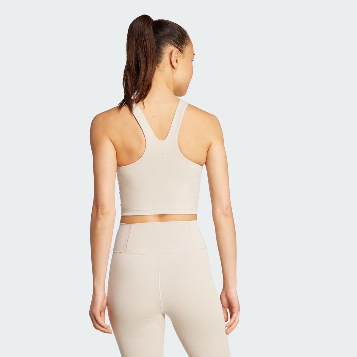 Brassière débardeur Yoga Motion beige, adidas Performance