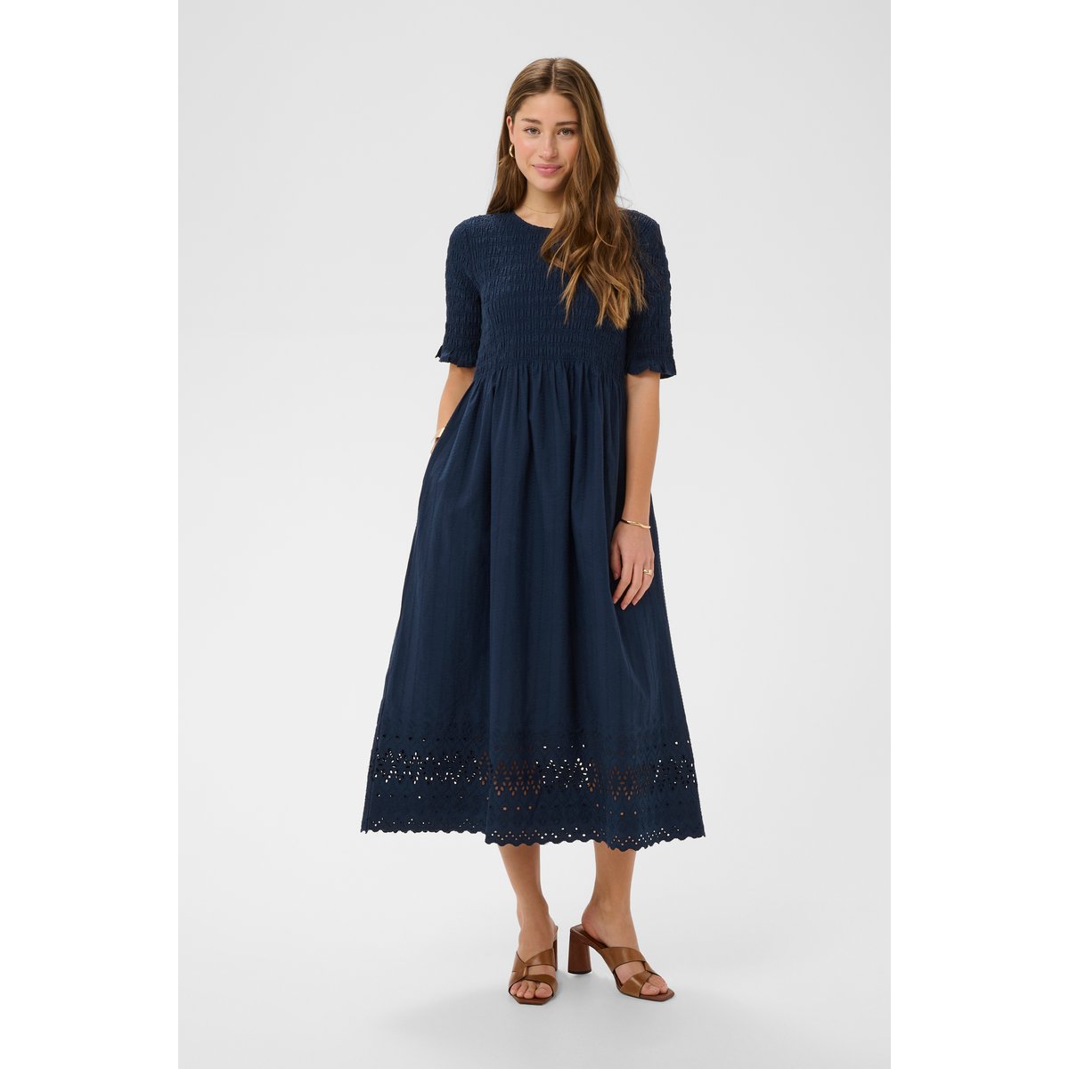 Robe bleu navy blazer, CREAM