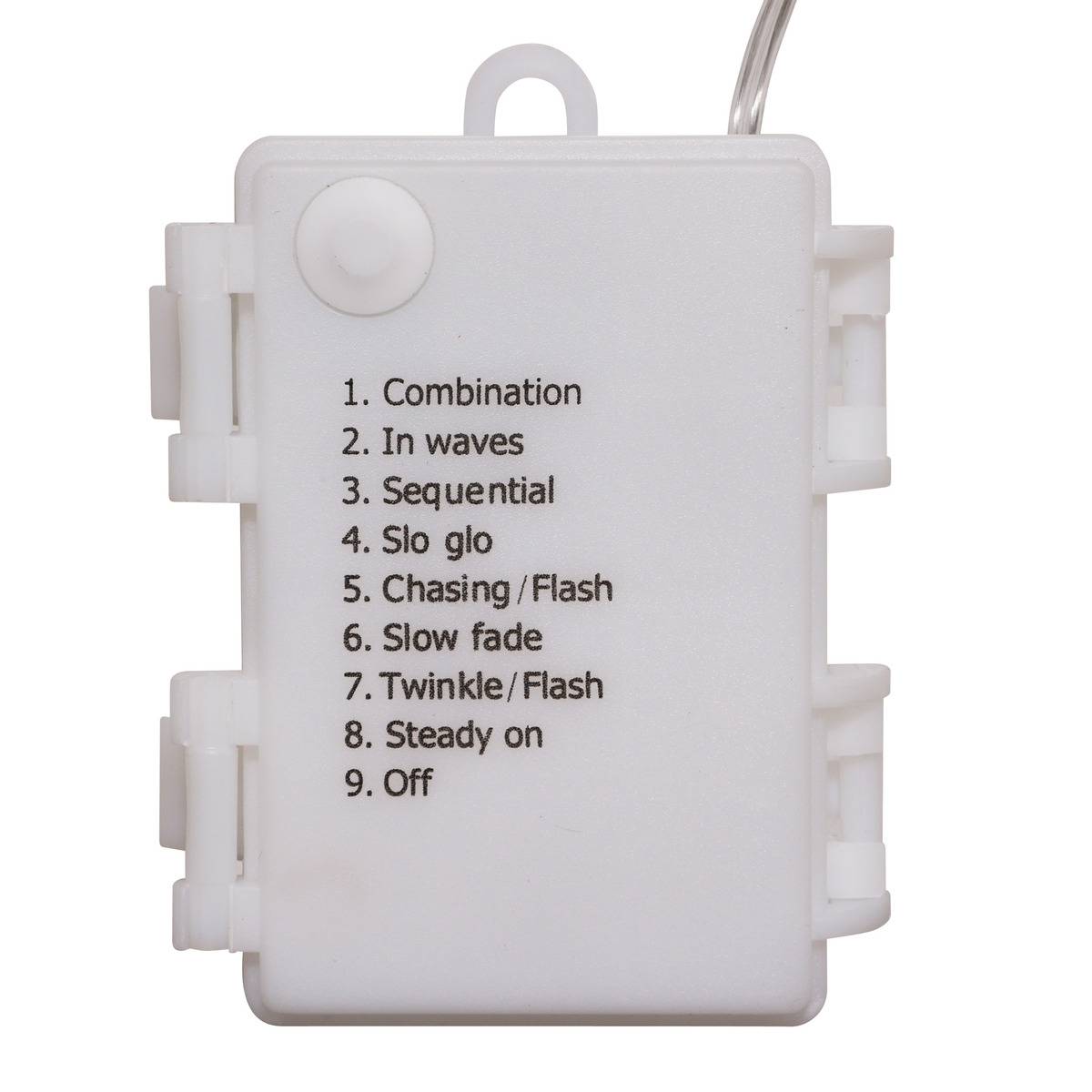 Rideau lumineux de façade d'extérieur 0,9 x 1,2 m 120 LED blanc froid 8 fonctions avec minuteur à piles blanc froid, ATMOSPHERA