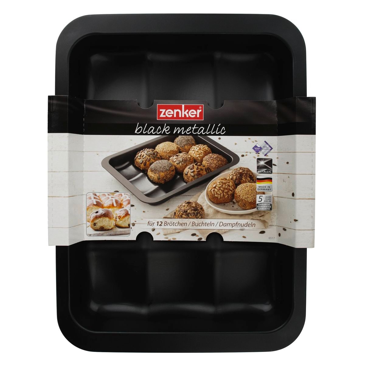 Moule 12 mini pains, brioches BLACK METALLIC noir, ZENKER