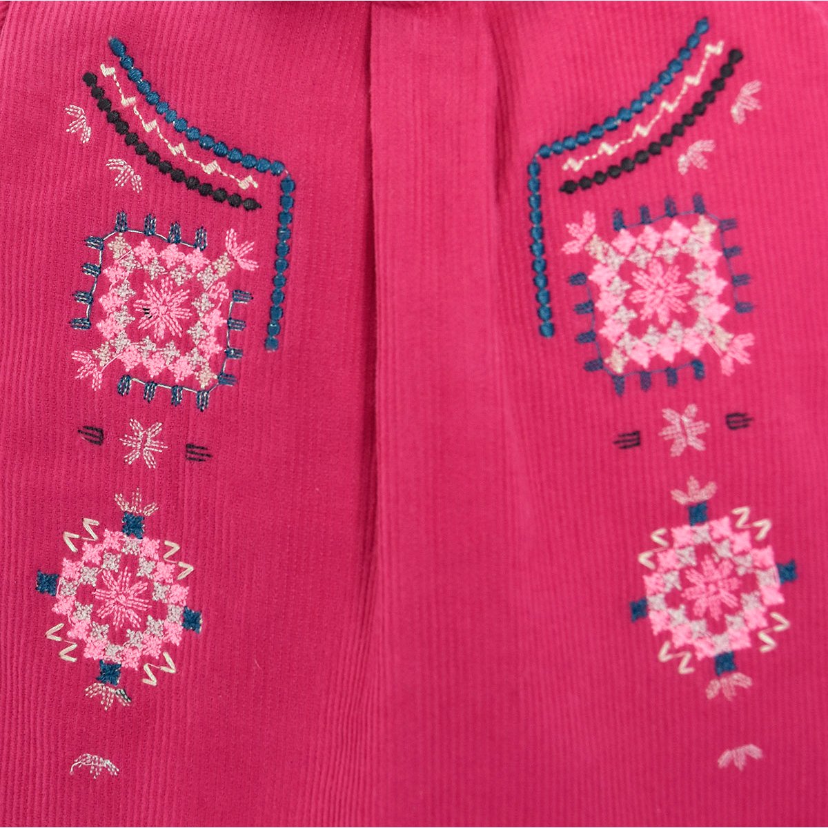Robe + collant bebe fuchsia folklore baby rose, SUCRE D'ORGE