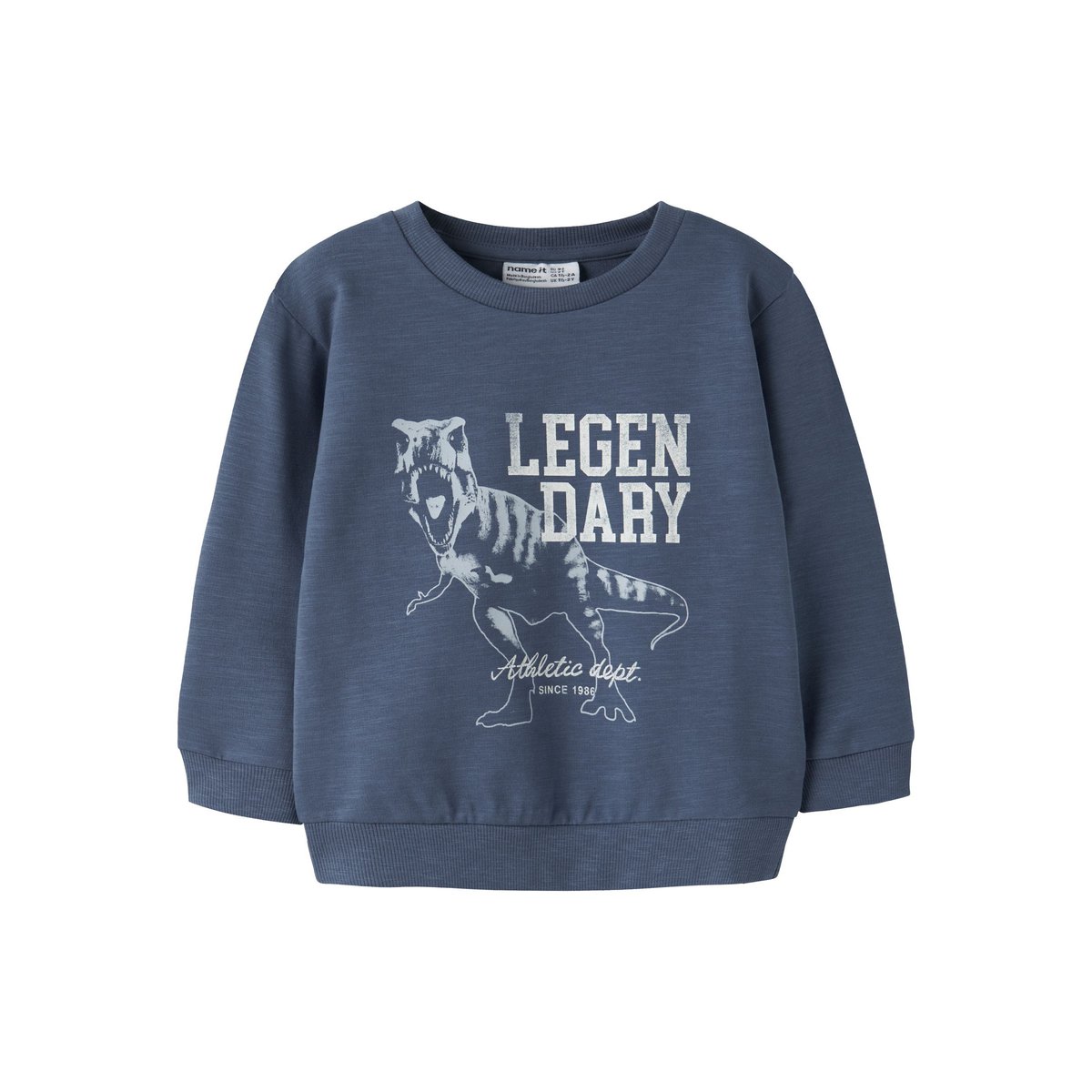 Sweat-Shirt vintage indigo, NAME IT
