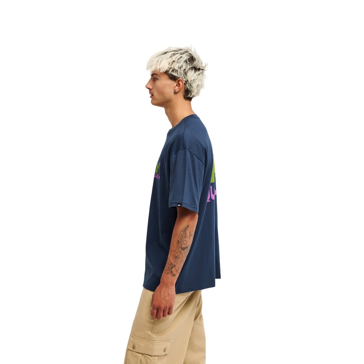 T-Shirt manches courtes PEAK bleu dark navy, QUIKSILVER