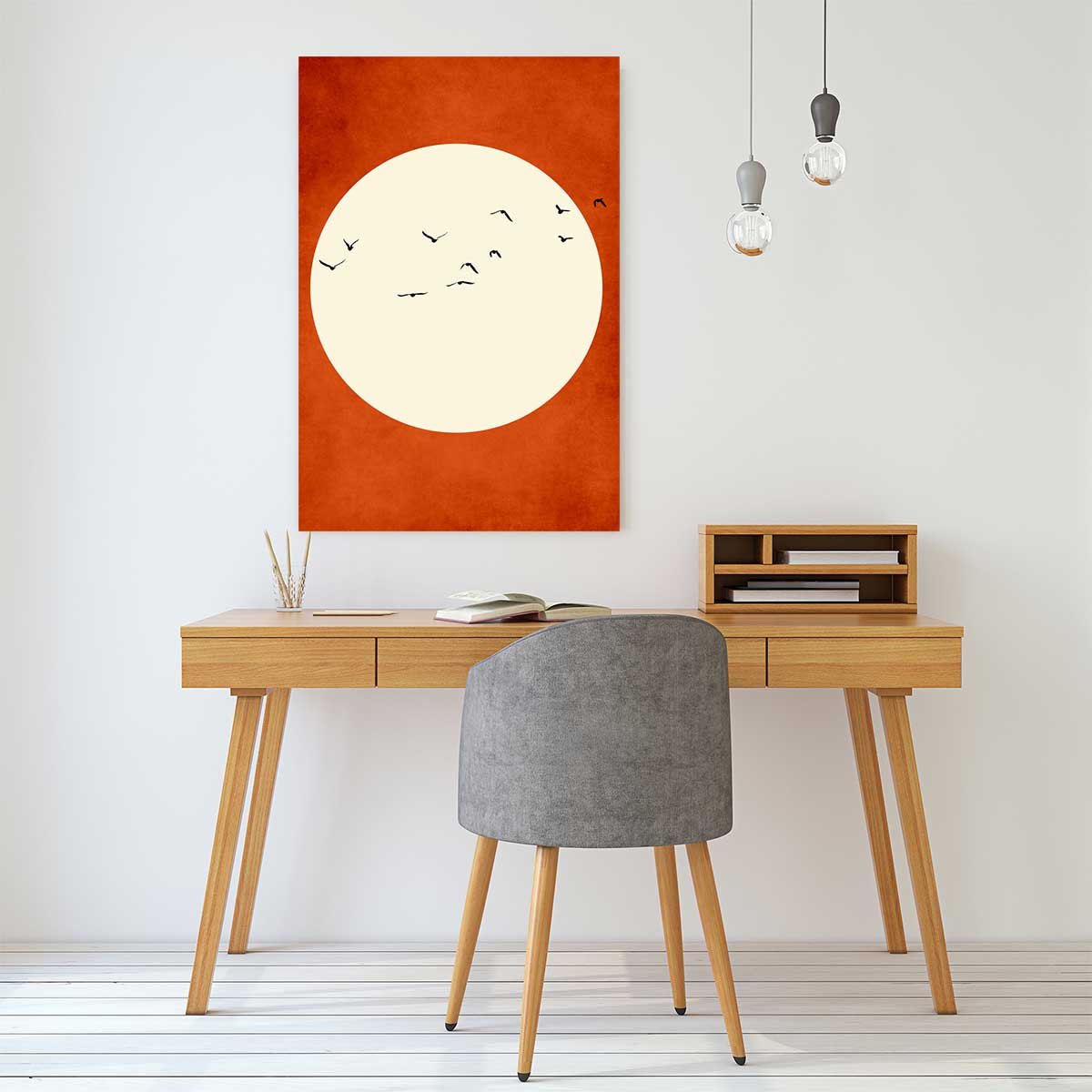 Tableau illustration Chaleur rouge tableau alu dibond, HEXOA