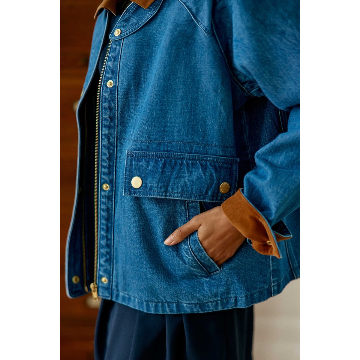 Parka col chemise uni VELINO 91-medium stone, LA PETITE ETOILE