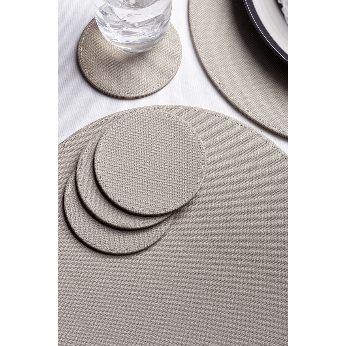 Set de table sous-verre, lot de 4 naturel, NEXT
