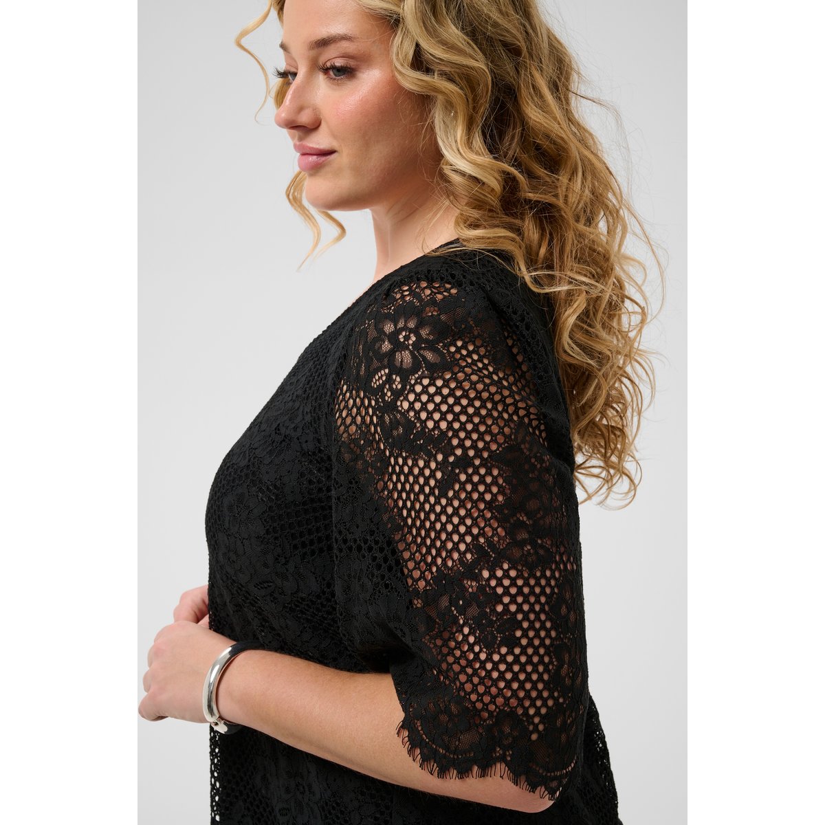 Robe noir black deep, KAFFE CURVE