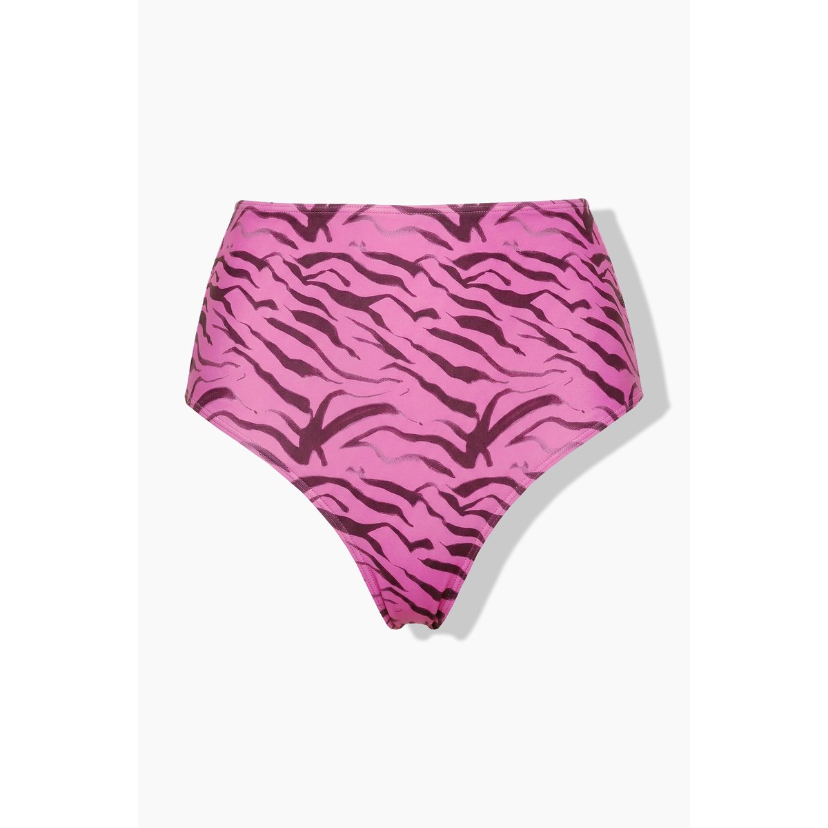 Bas de bikini, imprimé zèbre, taille haute rose vif, STUDIO UNTOLD