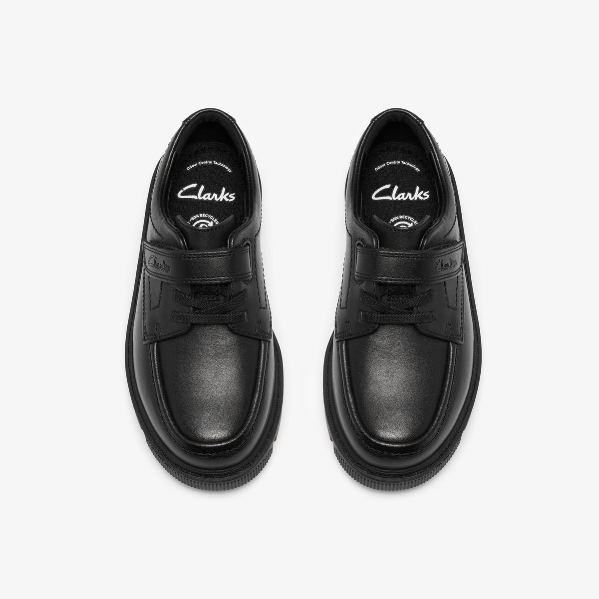 Derbies Cuir Coupe Large LORCAM LANE K noir, CLARKS