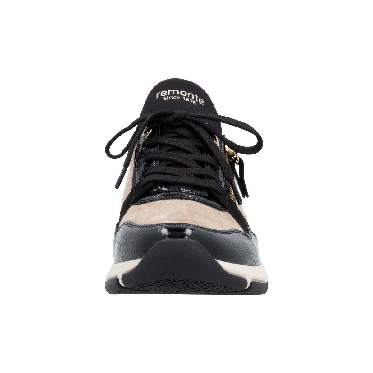 Basket Basse Cuir France noir-combi, REMONTE