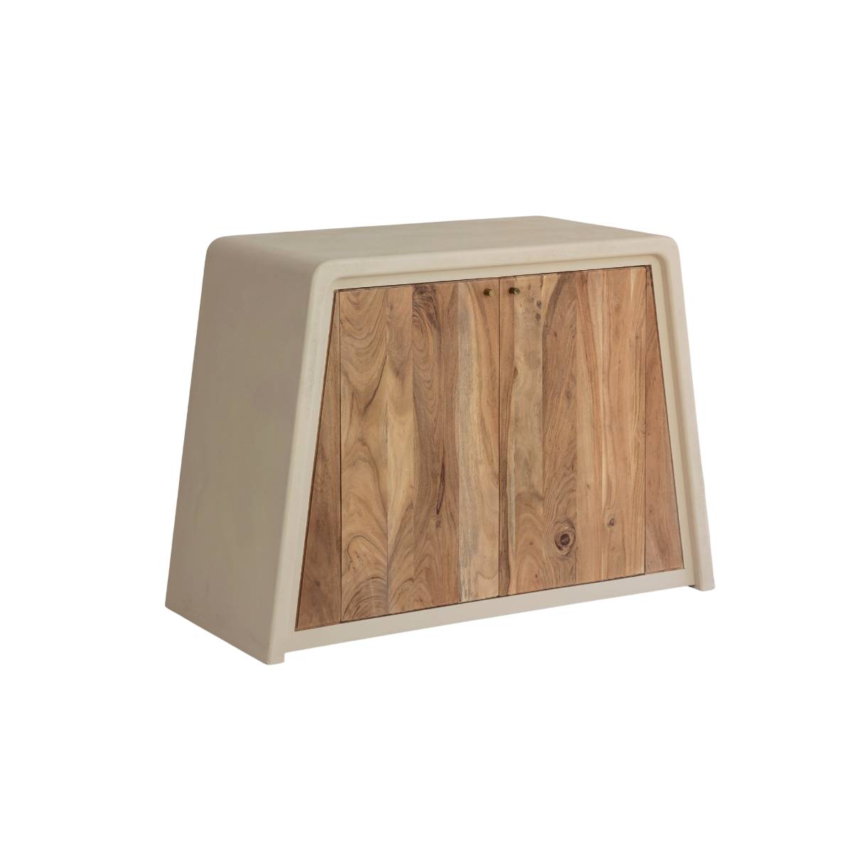 Meuble sous vasque en mdf DALVA blanc, MADE IN MEUBLES