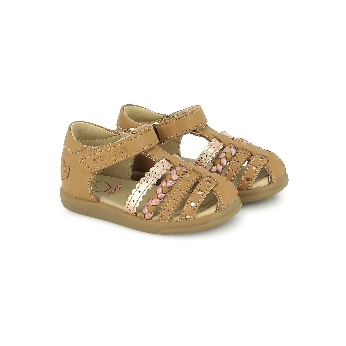 Kids Pika Love Touch 'n' Close Sandals camel, SHOO POM