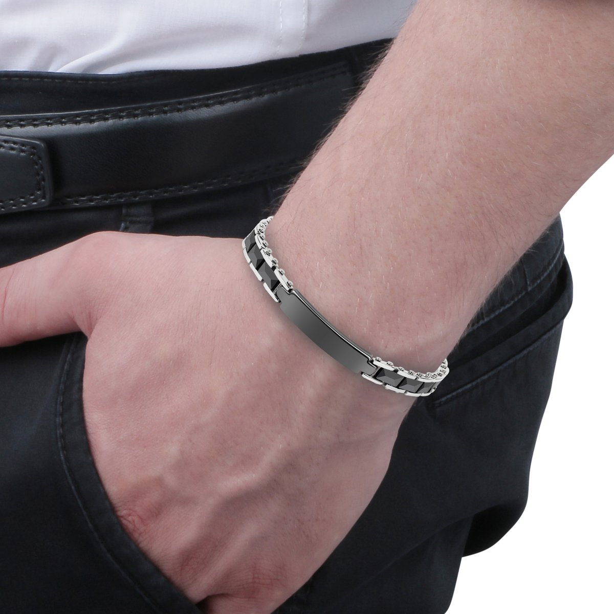 Bracelet CERAMIC gris, SECTOR